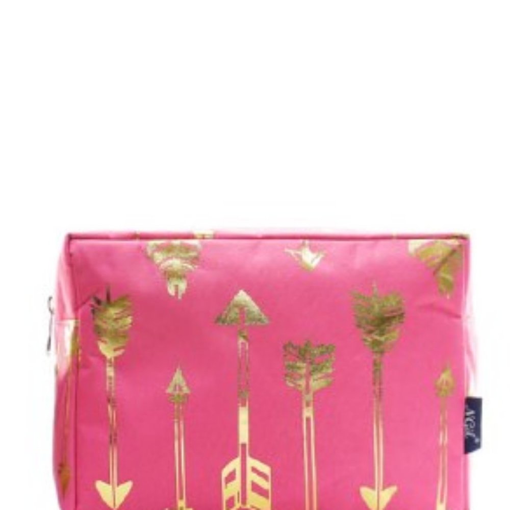 New Large canvas cosmetic makeup case/bag arrows